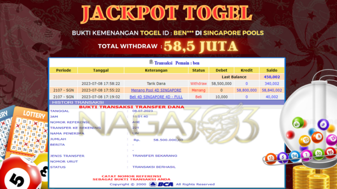 bukti jp naga303 #296