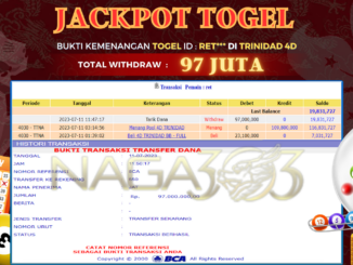 bukti jp naga303 #301