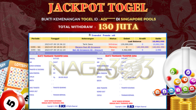 bukti jp naga303 #446