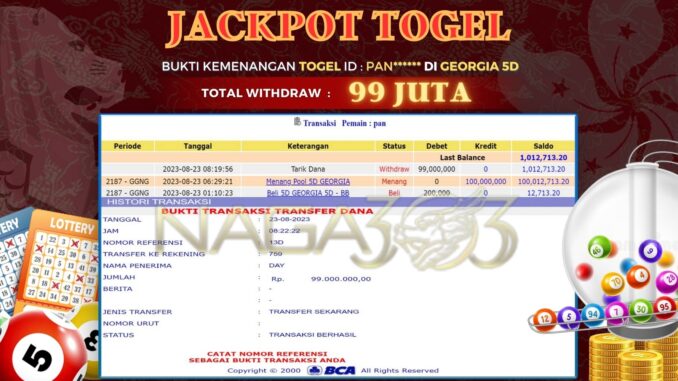 bukti jp naga303 #513